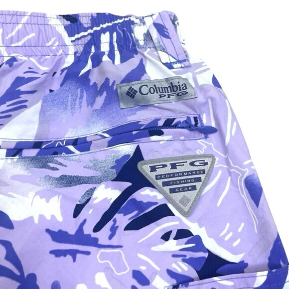 Columbia PFG Men's Super Backcast Water Shorts XL Tropical Leaf UPF 50 - Picture 7 of 9